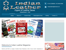 Tablet Screenshot of indianleathermagazine.com